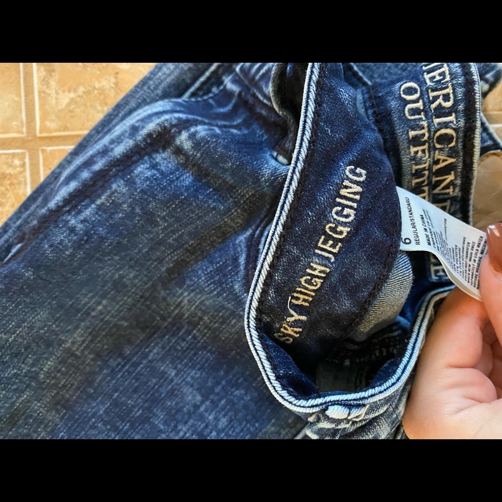 American Eagle skinny jeans , dark blue